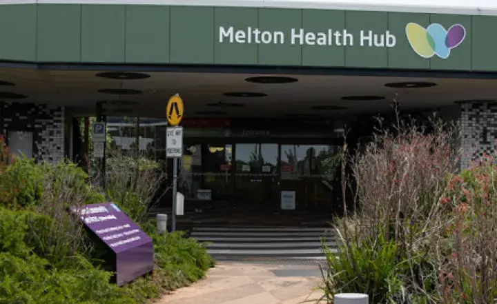 Exterior of Melton Health Hub