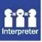 three people with the word Interpreter
