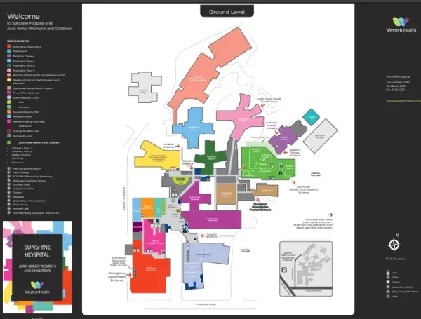 Sunshine hospital map